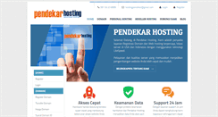 Desktop Screenshot of pendekarhosting.com